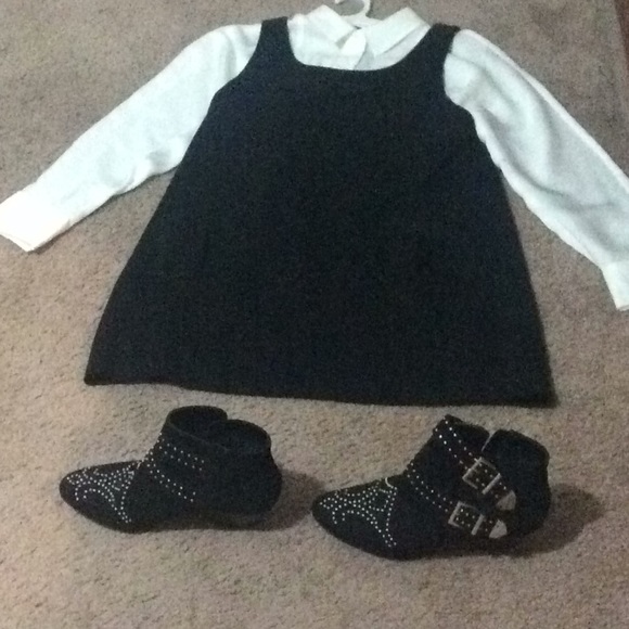 NINEWEST BLOUSE UNDER BLACK DRESS!👗 - Picture 2 of 9